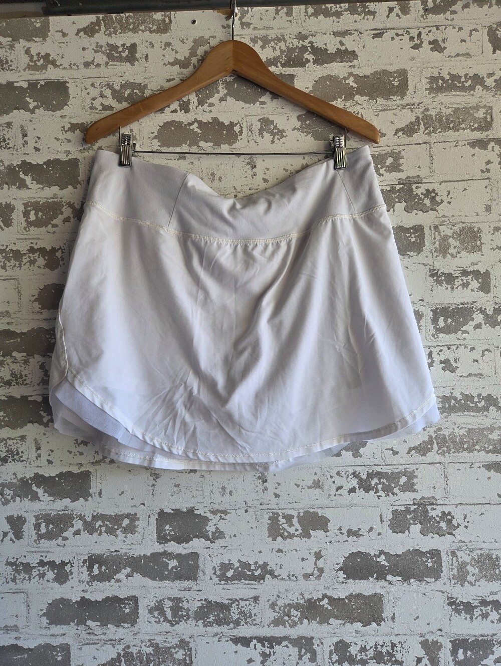 CALIA Stay the Path White Pleated Tennis Skort XL